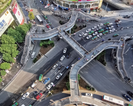 毕节市桂花路钢结构人行天桥